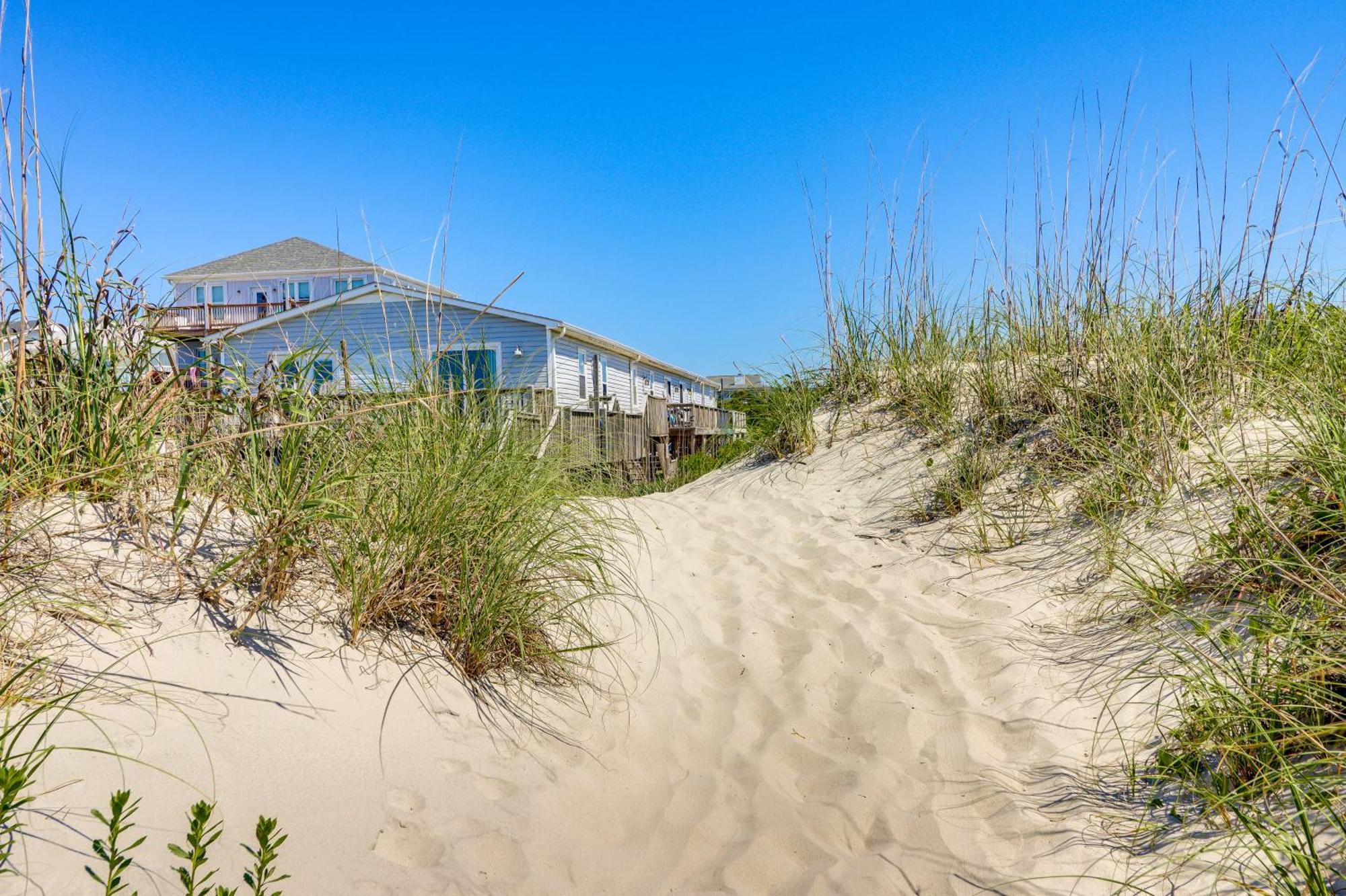 Oak Island Condo With Ocean View Steps To Beach! Exterior foto